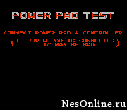 Nintendo World Class Service – Power Pad Test Cartridge